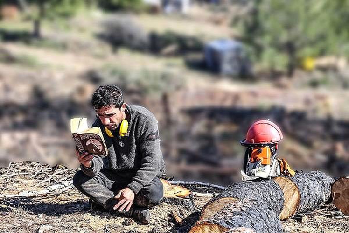 Orman işçisinin kitap okuma aşkı