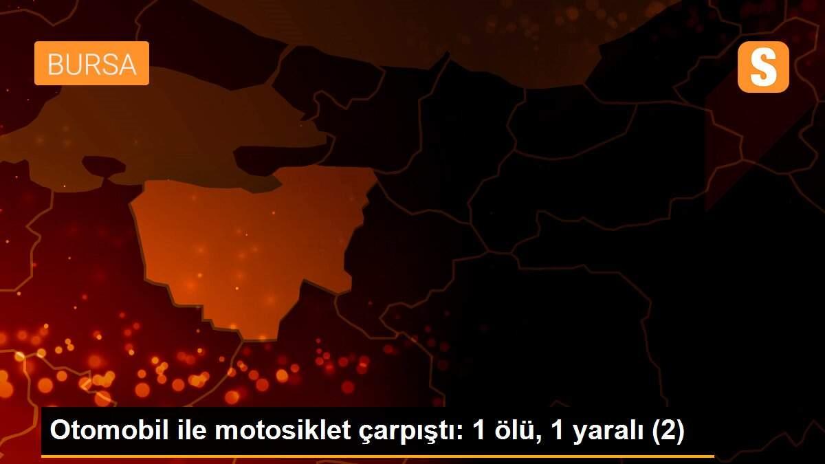 Otomobil ile motosiklet çarpıştı: 1 ölü, 1 yaralı (2)