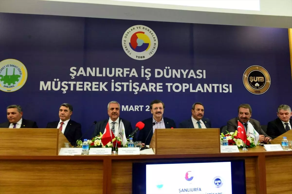 TOBB Başkanı Hisarcıklıoğlu, Şanlıurfa\'da "İş Dünyası Müşterek İstişare Toplantısı"nda konuştu...