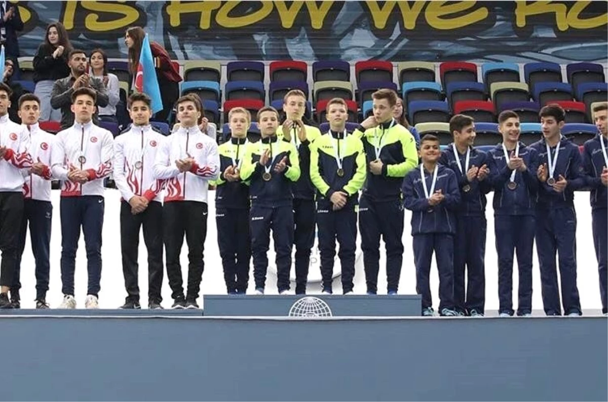 Azerbaycan\'da Cimnastikçiler 1 Altın 2 Bronz Madalya Kazandı