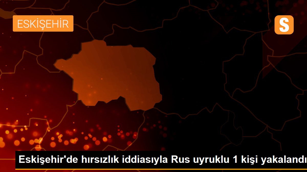 Eskişehir\'de hırsızlık iddiasıyla Rus uyruklu 1 kişi yakalandı