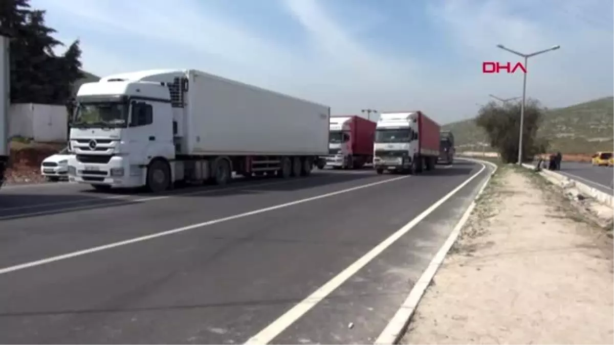 HATAY BM, İdlib\'e 23 TIR ile insani yardım malzemesi gönderildi