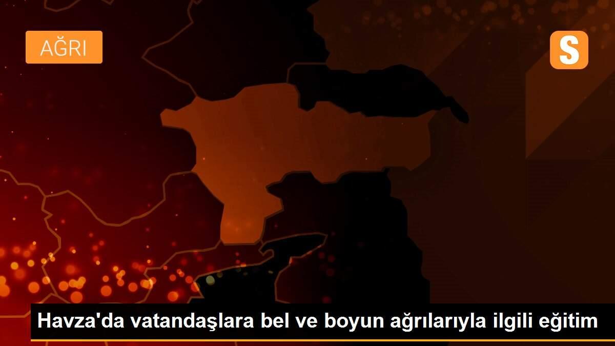 Havza\'da vatandaşlara bel ve boyun ağrılarıyla ilgili eğitim