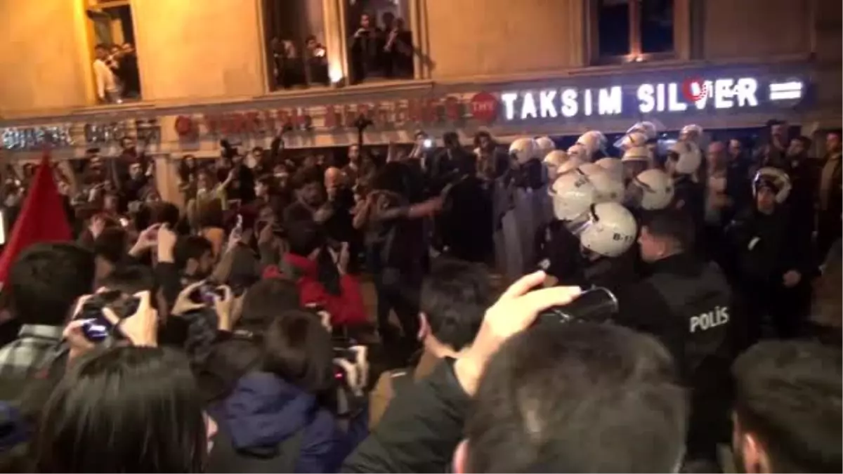 Taksim\'de izinsiz gösteride 34 kişi gözaltına alındı