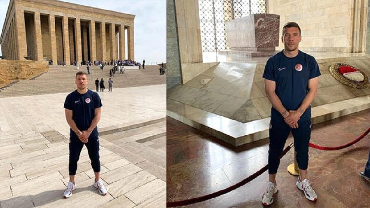 Lukas Podolski\'den Anıtkabir ziyareti