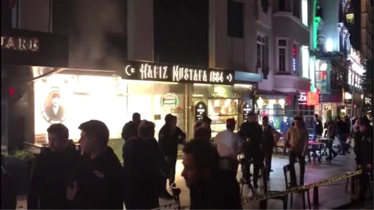 Beyoğlu\'nda bir iş yerindeki tüpün parlaması sonucu 1 kişi yaralandı