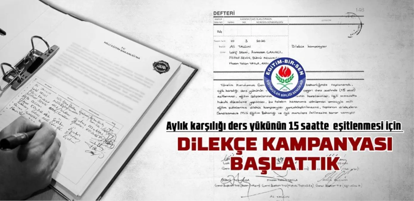 Eğitin Bir Sen sınıf öğretmenleri için imza kampanyası başlattı