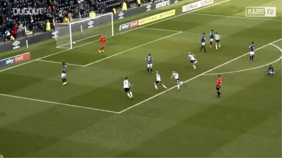 Louie Sibley\'in Derby County\'de Attığı İlk Gol