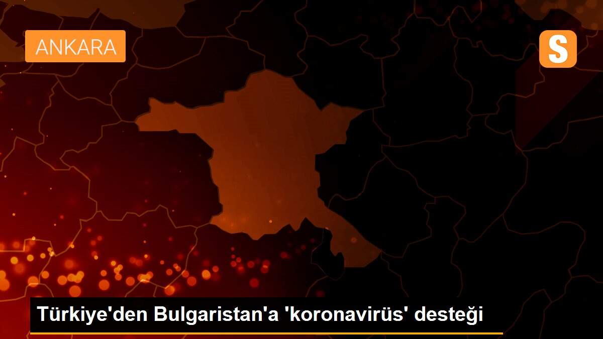 Türkiye\'den Bulgaristan\'a \'koronavirüs\' desteği