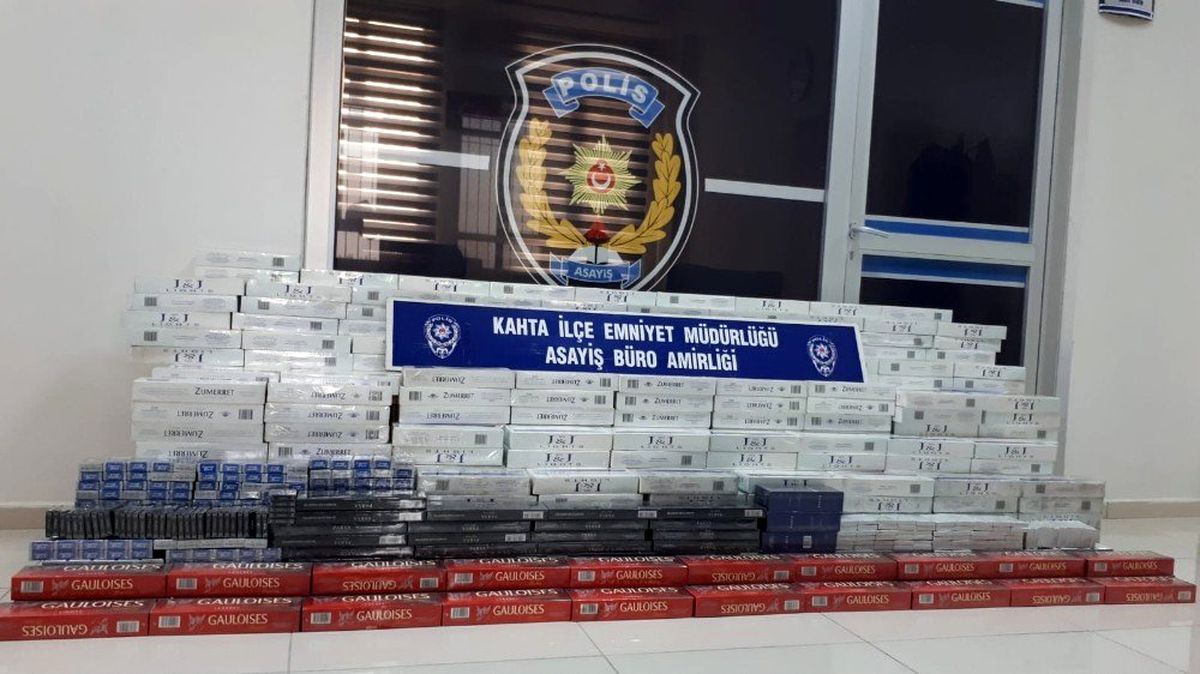 Kahta\'da sigara kaçakçılığından 2 kişi yakalandı