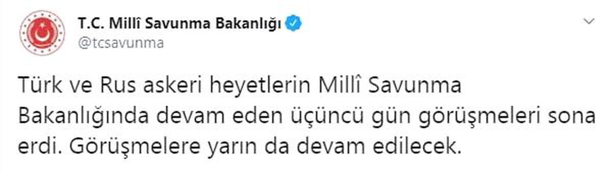 MSB: 3\'üncü gün görüşmeleri sona erdi