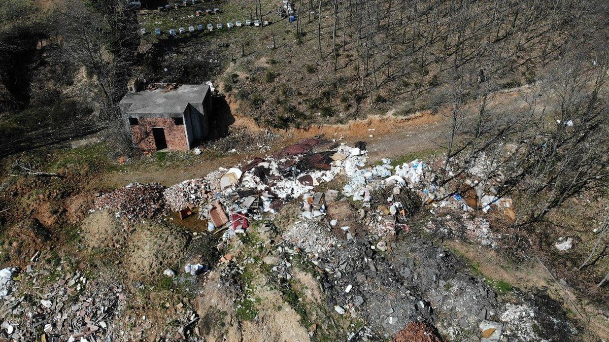 (Özel) Şile\'deki çevre katliamı havadan görüntülendi