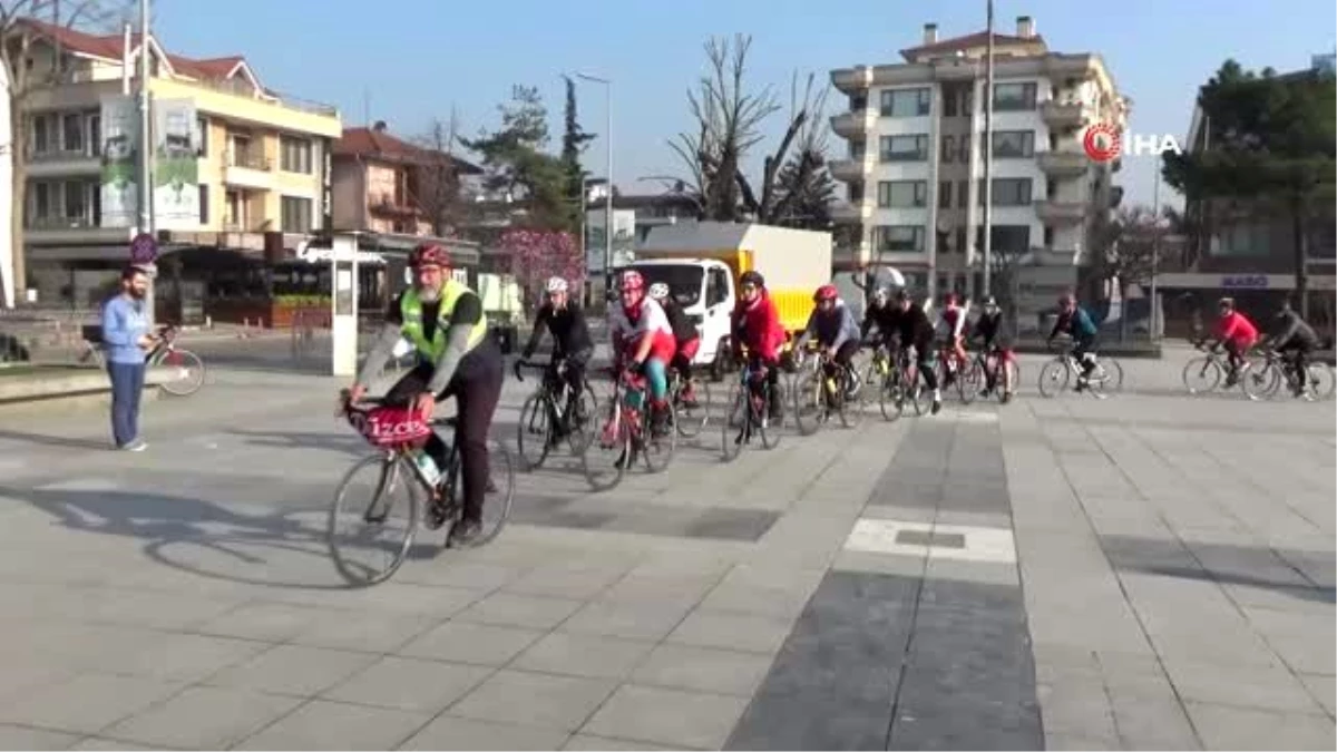 Şehitler için 515 kilometre pedal çevirecekler