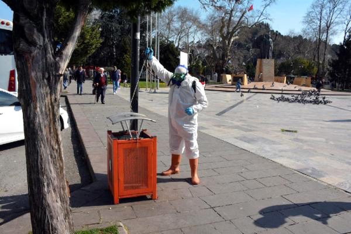 Zonguldak\'ta koronavirüse karşı dezenfekte çalışmaları