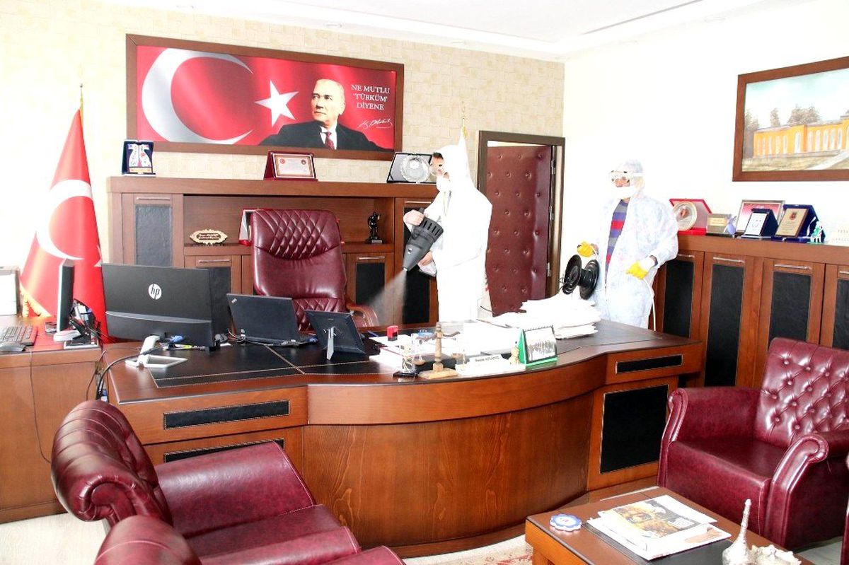 Akşehir Belediyesinden dezenfeksiyon çalışmaları