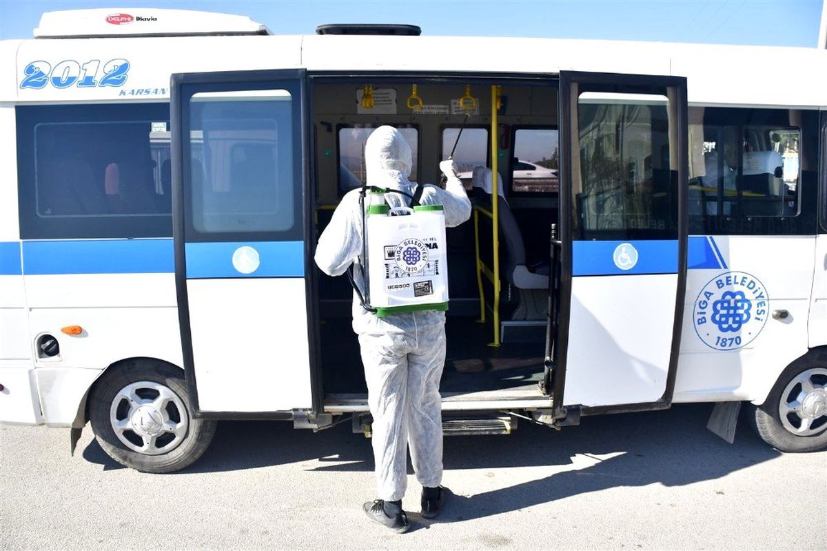 Biga Belediyesi\'nden koronavirüs tedbirleri