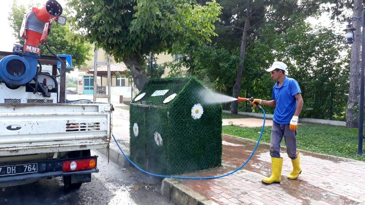 Boyabat\'ta dezenfekte işlemi devam ediyor