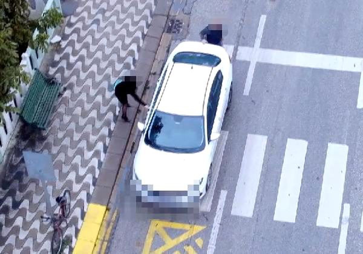 Ehliyetsiz sürücülerin yer değiştirme anları, drone ile görüntülendi