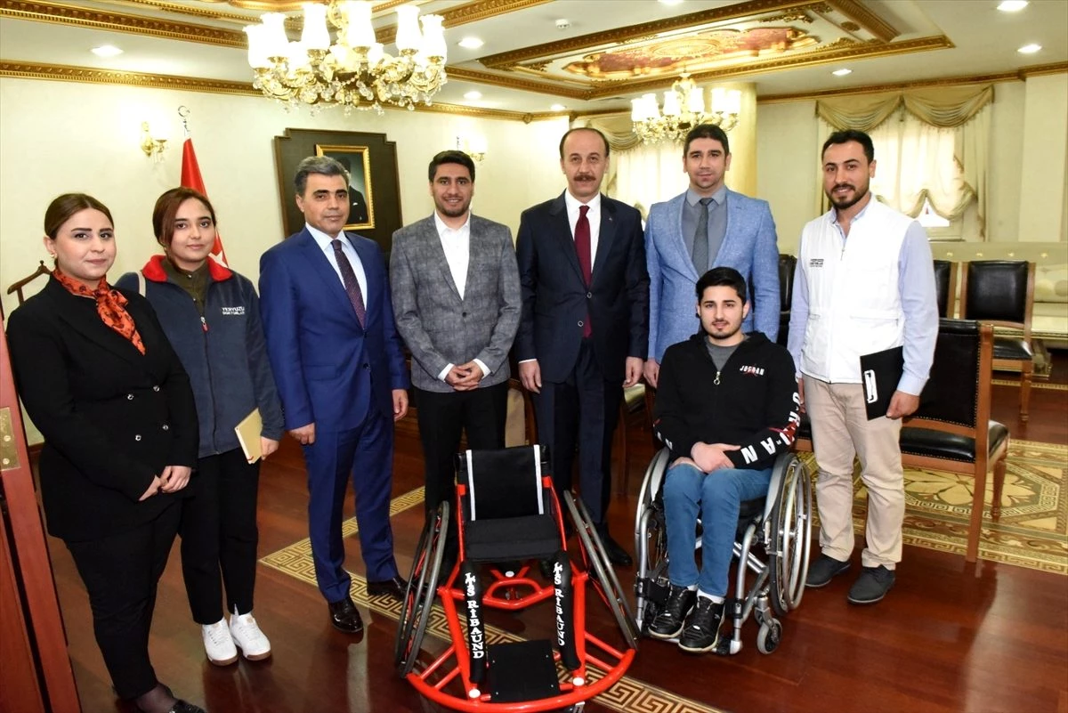 Engelli genç sporcunun tekerlekli sandalye talebi gerçekleştirildi