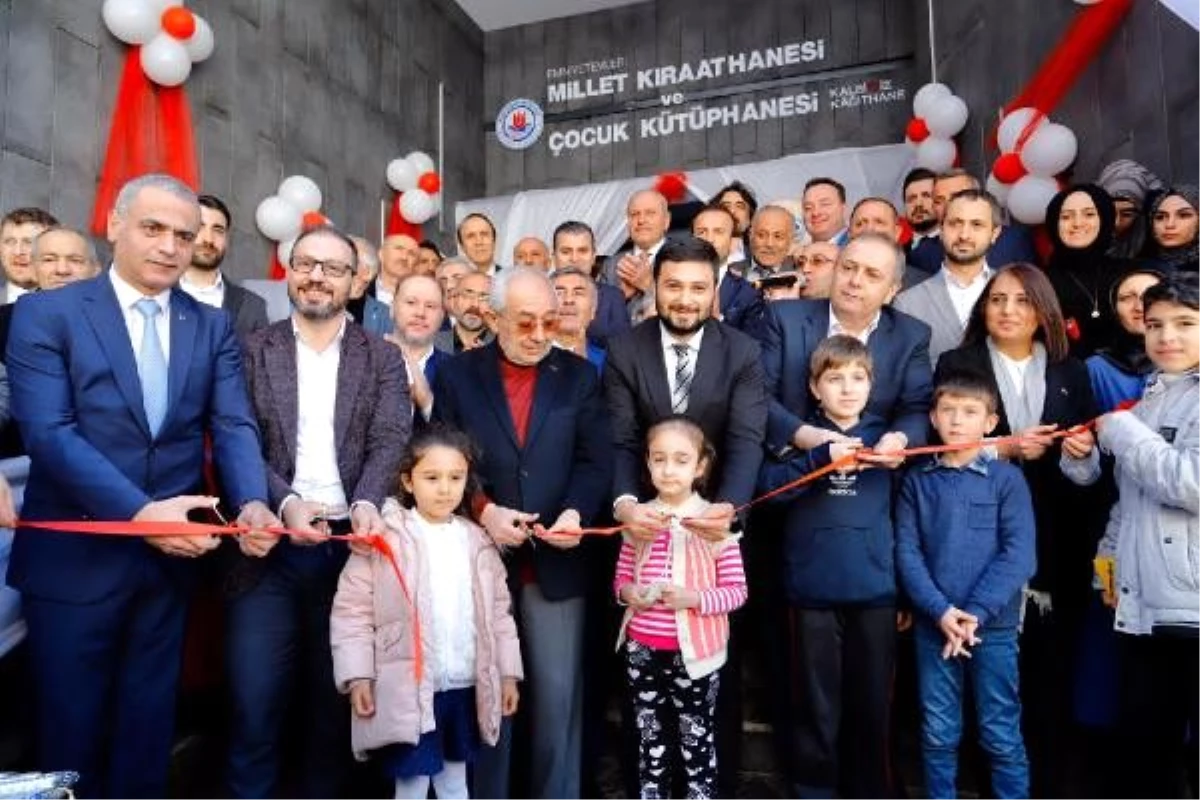 Kağıthane\'de Millet Kıraathanesi ve Çocuk Kütüphanesi hizmete açıldı