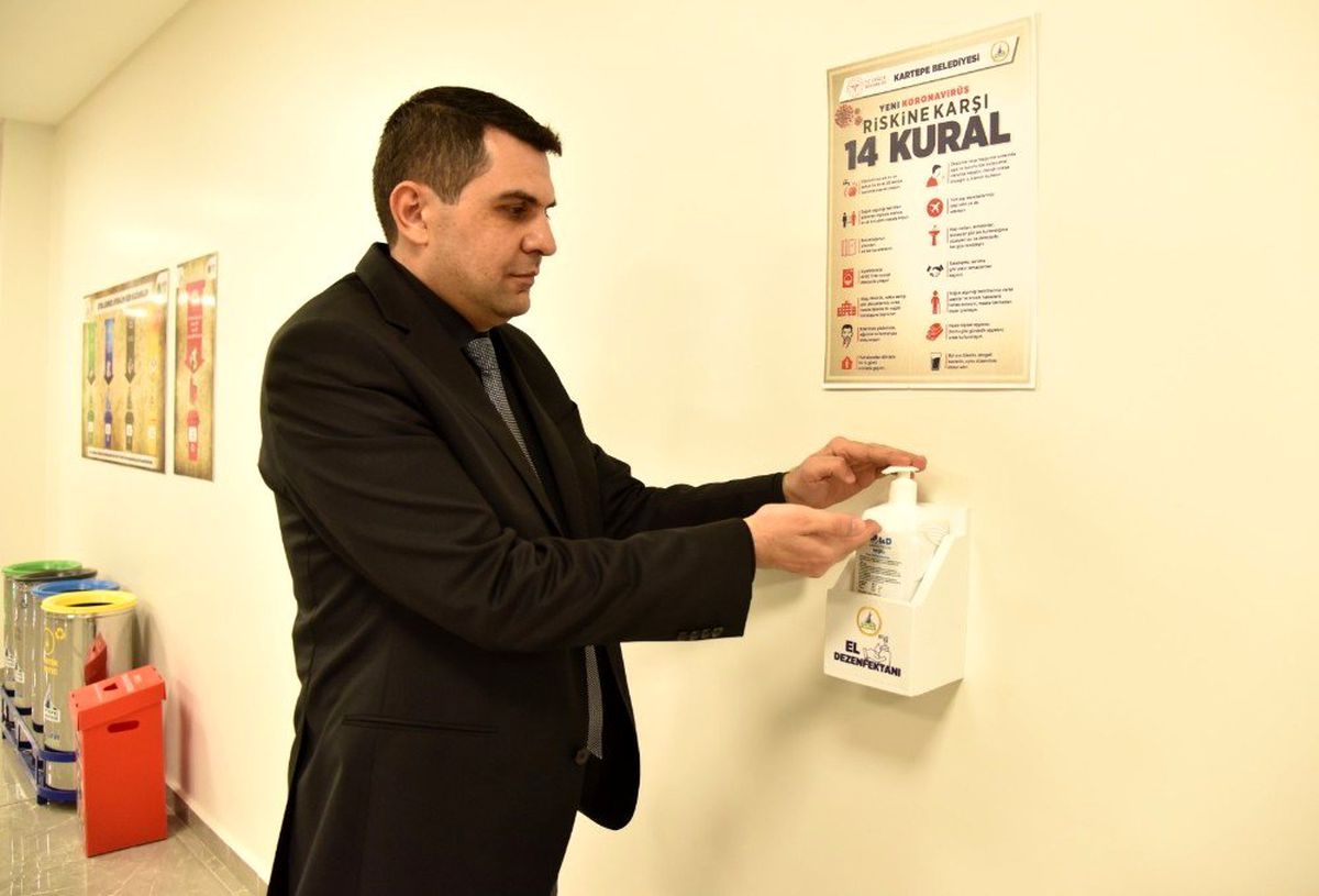 Kartepe Belediyesi\'nde virüs önlemi