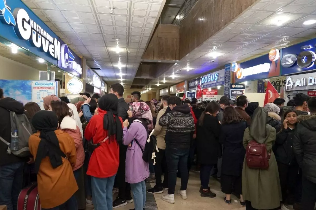 Şehirlerarası Otobüs Terminali, yolcularla doldu