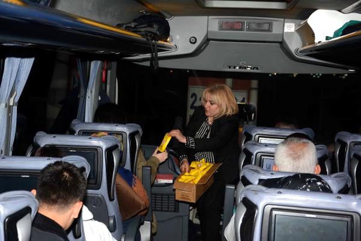 Adana\'da yolcu otobüslerinde koronavirüs önlemi