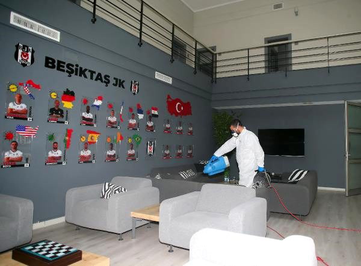 Beşiktaş tesislerinde koronavirüs temizliği
