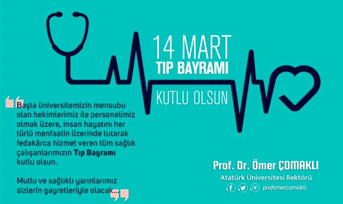 Çomaklı: "14 Mart Tıp Bayramı kutlu olsun"