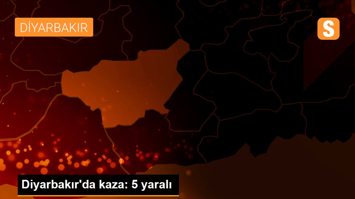 Diyarbakır\'da kaza: 5 yaralı