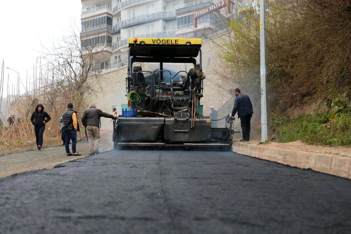 Fatsa Belediyesi\'nin asfalt çalışmaları