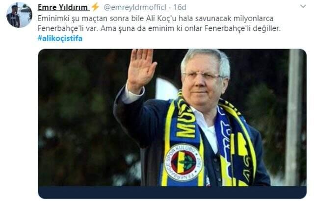 Fenerbah�eli taraftarlar, Ali Ko�'u istifaya davet etti!