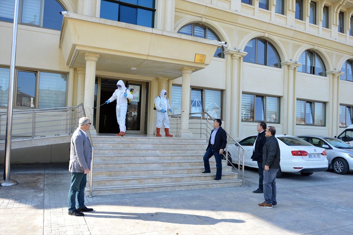 Havza\'da eğitim kurumlarında dezenfekte çalışması yapılıyor