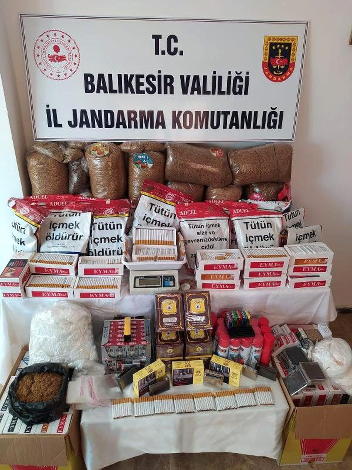 Jandarmadan kaçak tütün operasyonu
