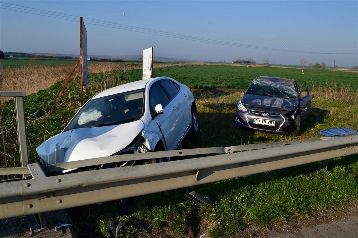 Kırklareli\'nde trafik kazası: 2 yaralı