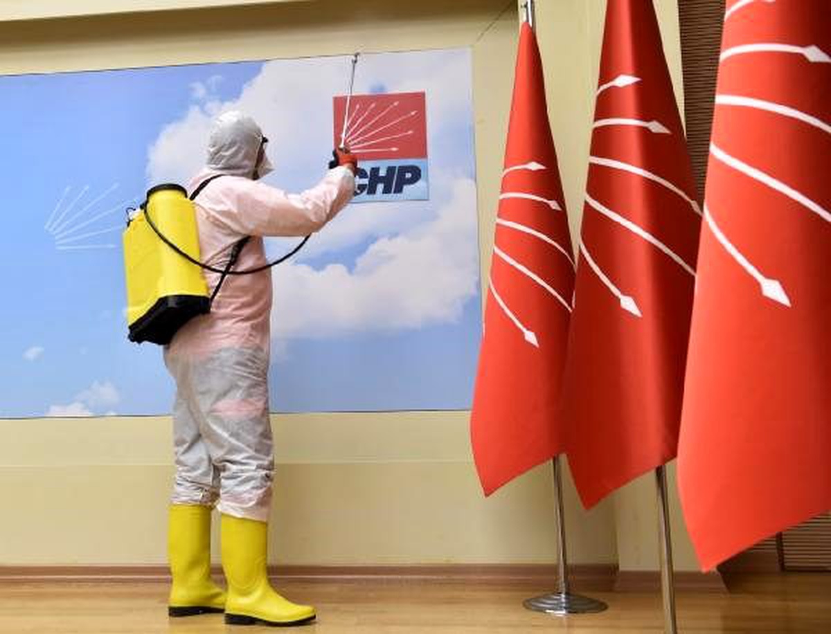 CHP Genel Merkezi, dezenfekte edildi