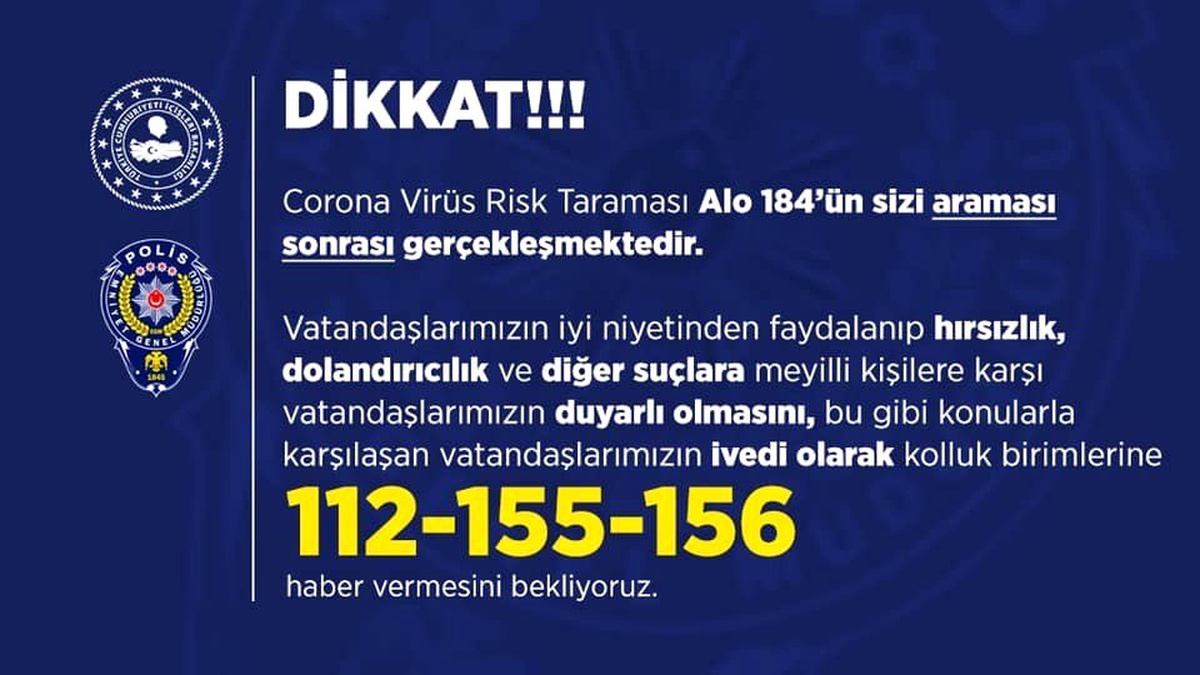 Emniyetten vatandaşları uyarı