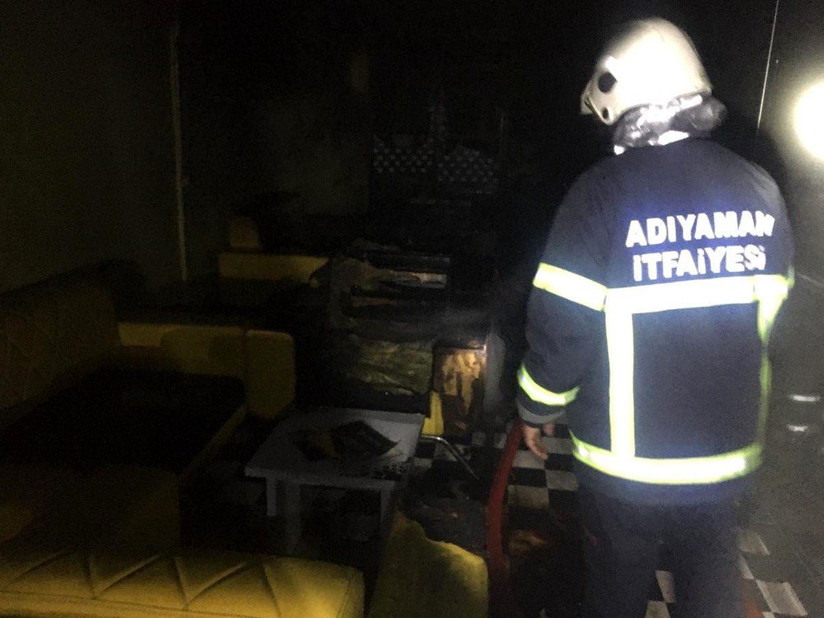 İş yerinde korkutan yangın