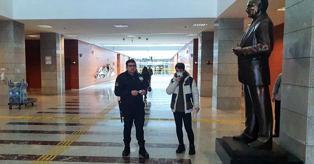 Anadolu Adalet Sarayı\'nda yeni tip koronavirüs tedbirleri