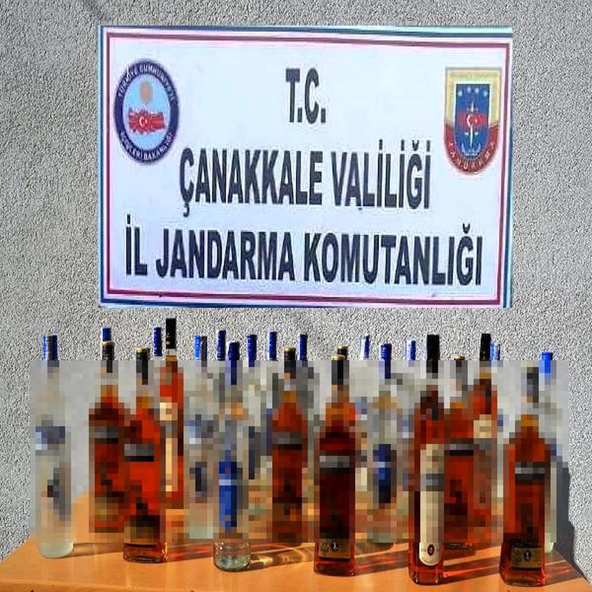 Çanakkale\'de kaçak içki operasyonu