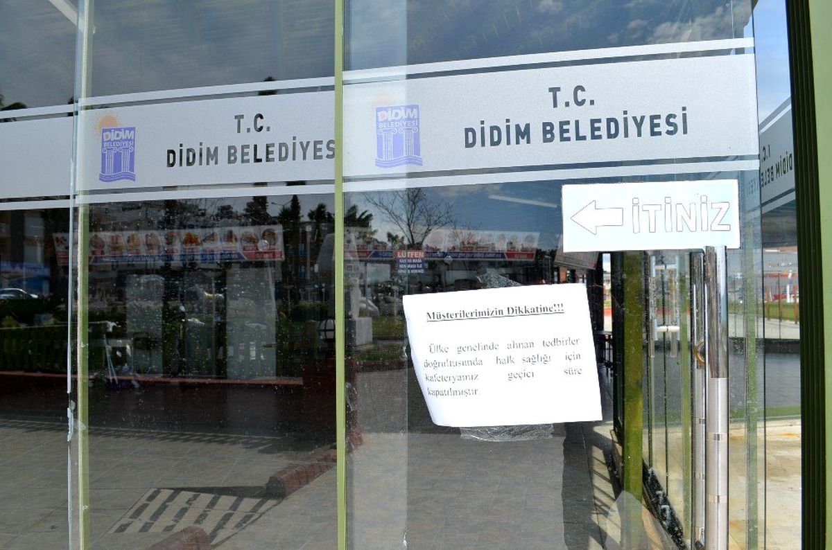 Didim\'de işletmelerden koronavirüsü tedbiri