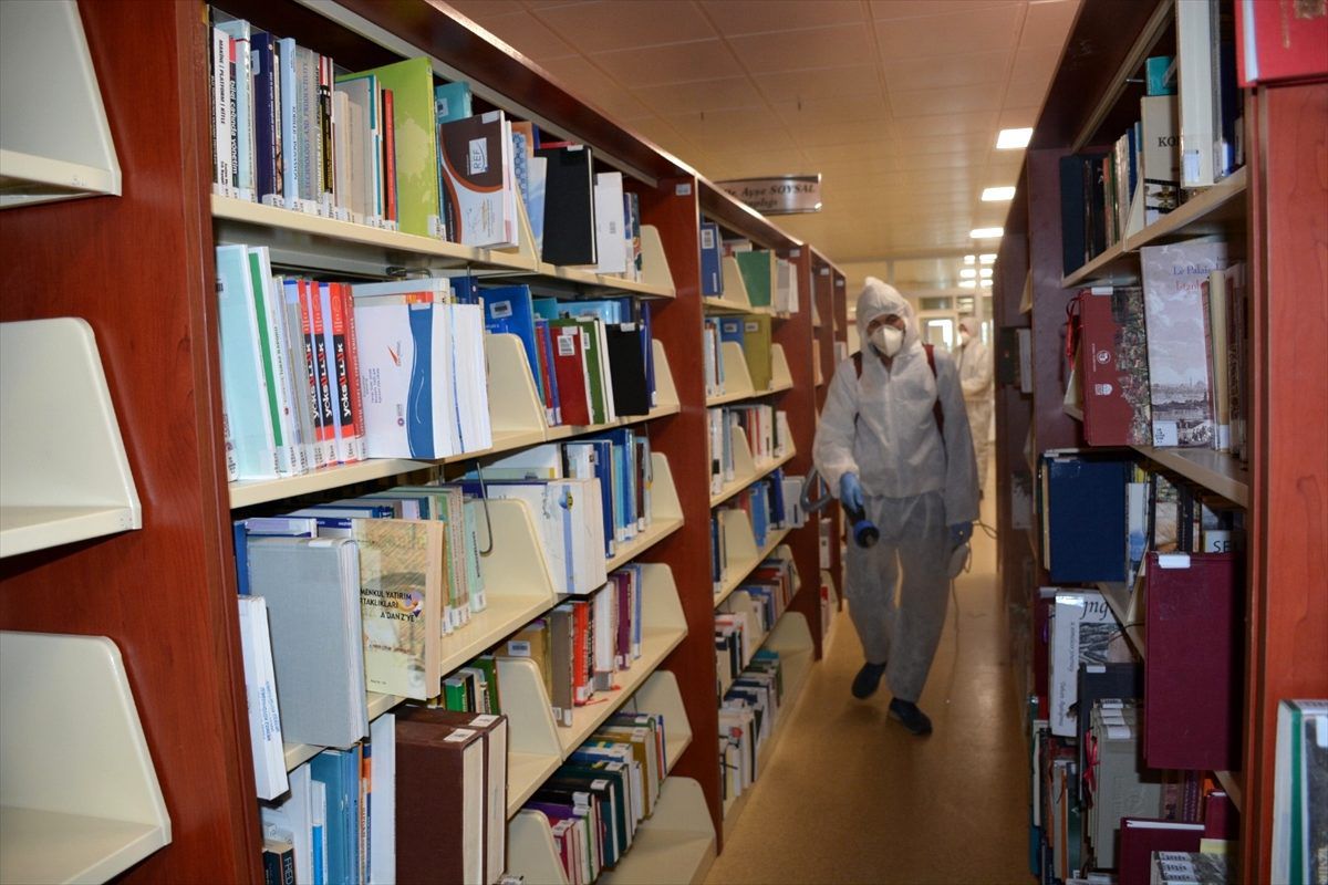 Düzce Üniversitesi koronavirüse karşı dezenfekte edildi