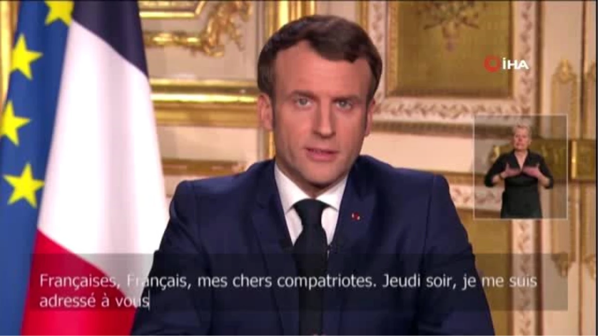 Fransa\'da 15 gün sokağa çıkma yasağı ilan edildiFransa Cumhurbaşkanı Macron: "Sağlık...