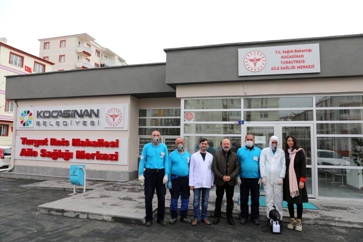 Kocasinan\'da vatandaşların ortak kullanım alanları dezenfekte ediliyor