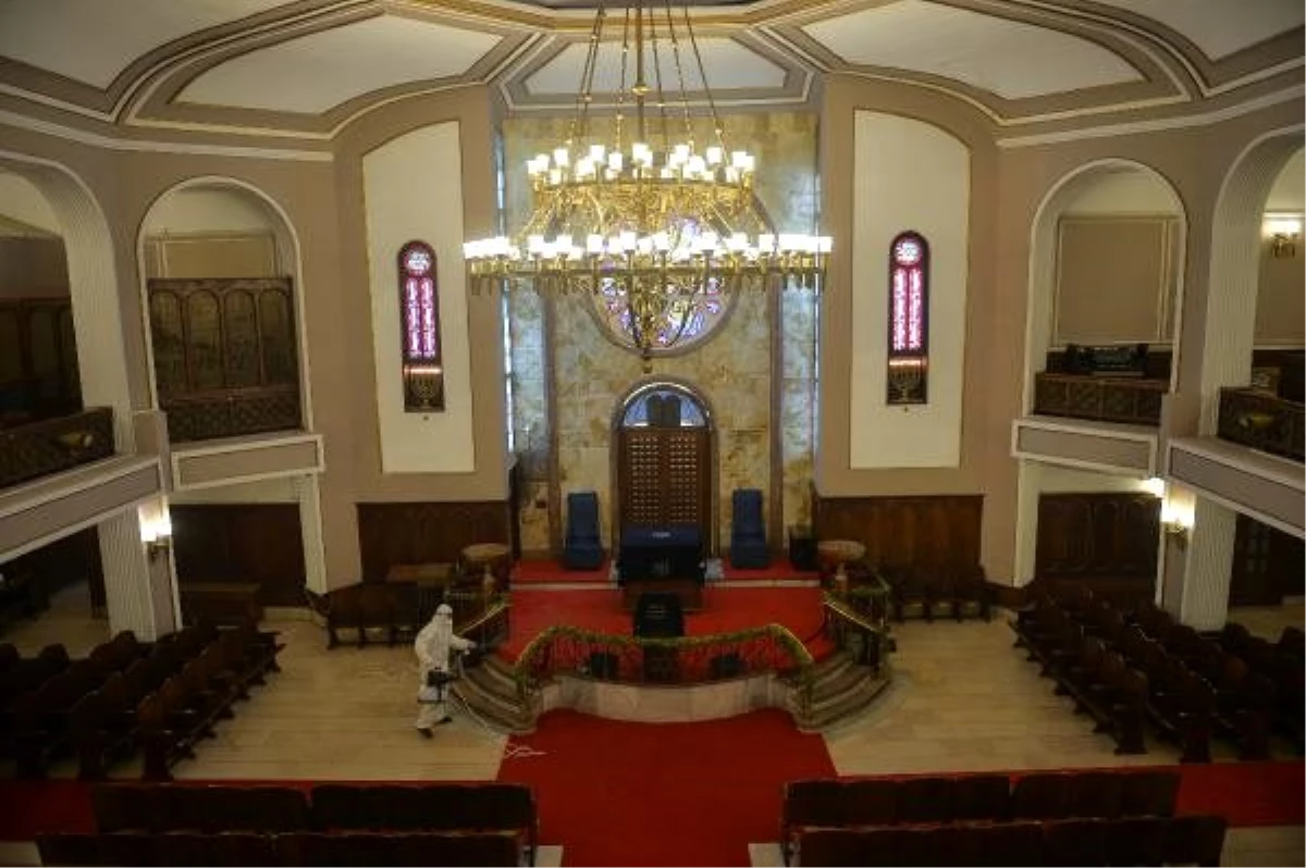 Neve Şalom Sinagogu dezenfekte edildi