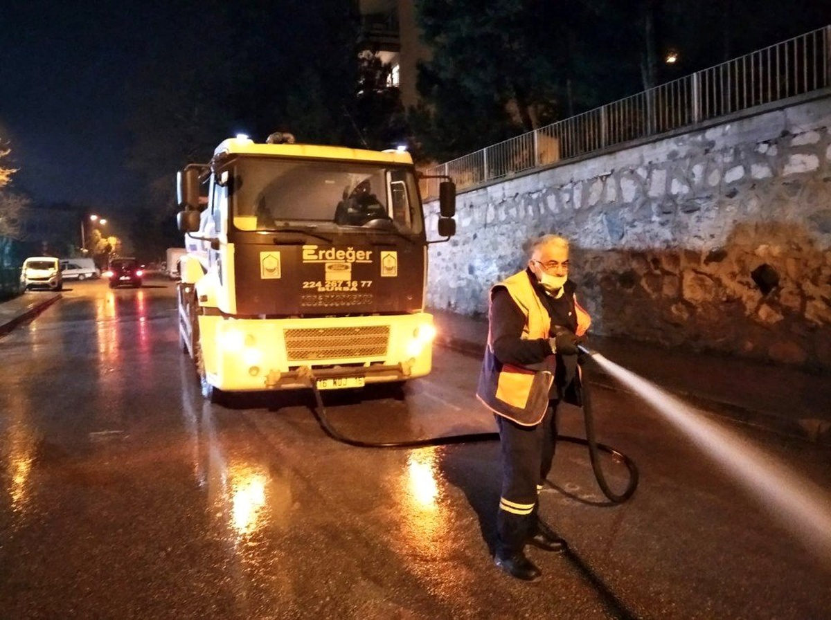 Yıldırım\'da 24 saat korona virüsü mesaisi