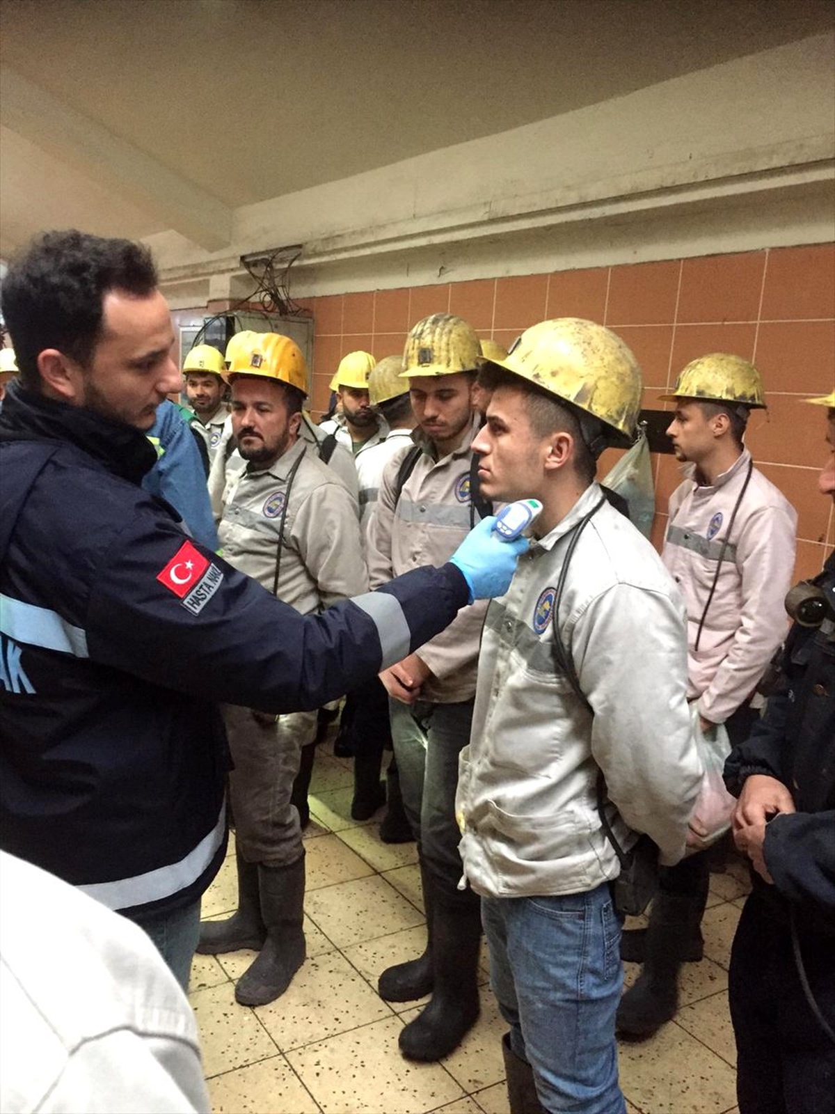 Zonguldak\'ta maden ocağı koronavirüse karşı dezenfekte edildi