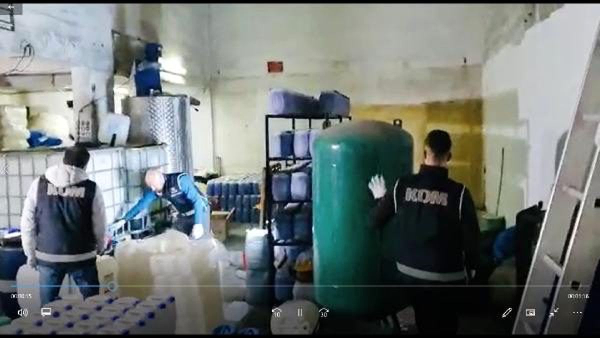 Ankara\'da sahte dezenfektan üretimine 4 gözaltı