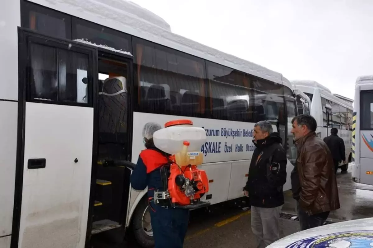 Aşkale Belediyesi ekipleri dezenfeksiyon çalışmalarına hız verdi