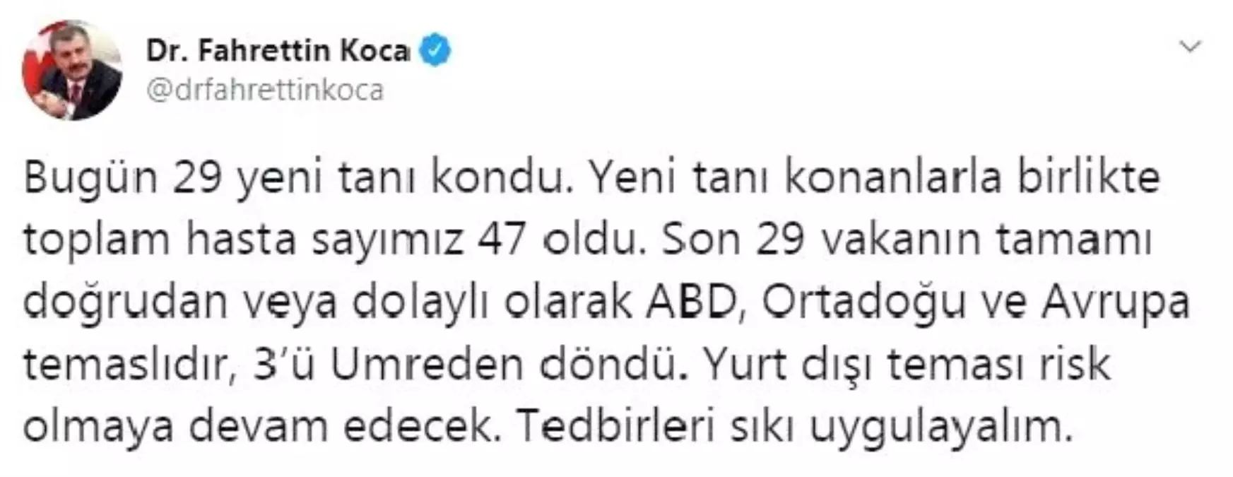 Bakan Koca: Vaka sayımız 47 oldu (2)